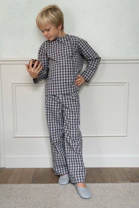 Pyjama enfant Lao BLANC 1 - vertbaudet enfant 