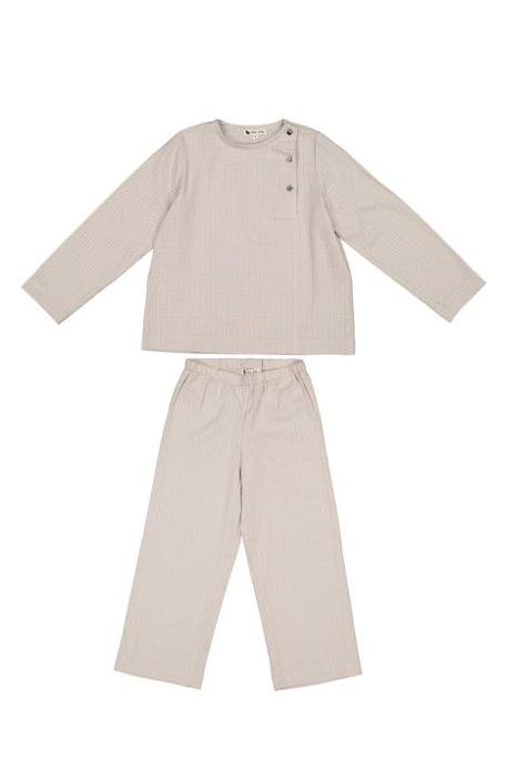 Pyjama enfant Lao GRIS 2 - vertbaudet enfant 