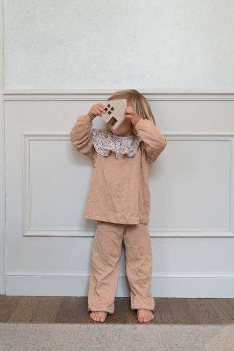 Pyjama enfant Pierrot ROSE 1 - vertbaudet enfant 