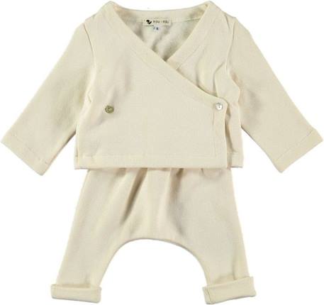 Pantalon bébé Baobab en molleton BEIGE 2 - vertbaudet enfant 