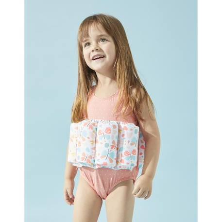 Maillot bouée à imprimé papillon, corail/aqua 3Y BLEU 1 - vertbaudet enfant 