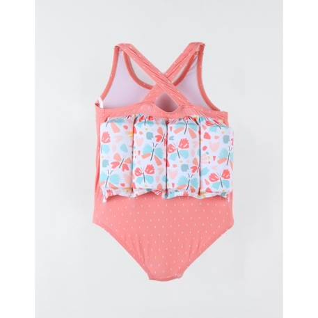 Maillot bouée à imprimé papillon, corail/aqua 3Y BLEU 4 - vertbaudet enfant 