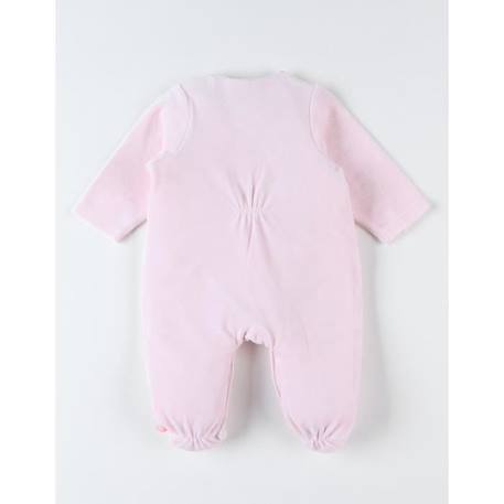 Pyjama dos-bien en velours BLEU+GRIS+ROSE 10 - vertbaudet enfant 