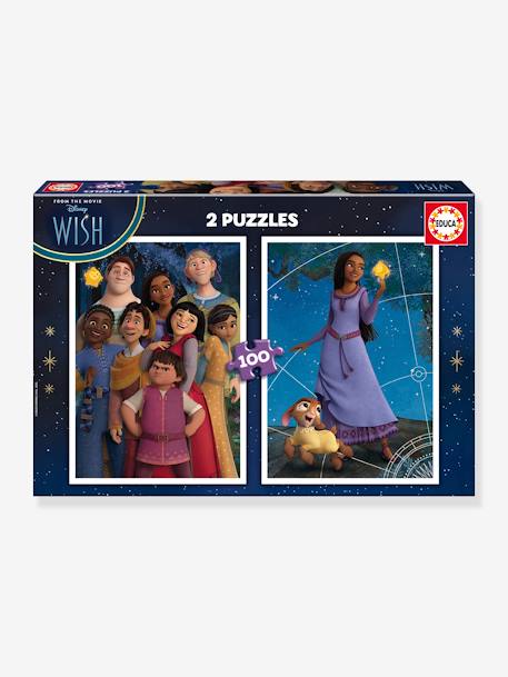 2X100 Puzzles Disney Wish - EDUCA violet 1 - vertbaudet enfant 