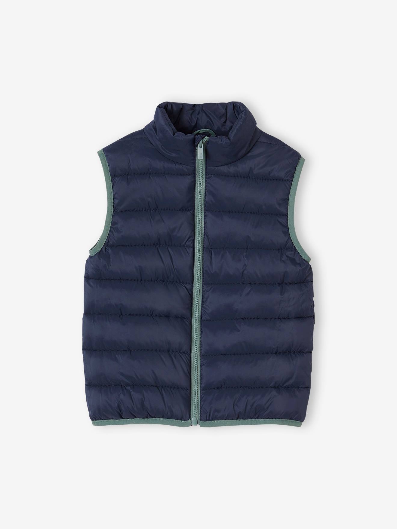 Doudoune Légère Enfant Doudoune Sans Manches Fille Colorblock - VERTBAUDET - Rose Poudré Taille 10 Ans Manteau Bébé Fille Vertbaudet - 2