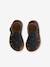 Sandales bébé cuir fermées à boucle marine+marron 4 - vertbaudet enfant 