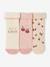 Lot de 3 paires de chaussettes 'cerises' bébé fille vieux rose 2 - vertbaudet enfant 