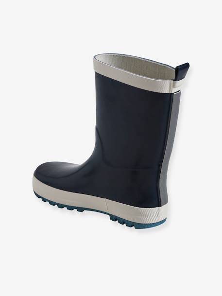 Bottes de pluie réfléchissantes enfant marine+moutarde 3 - vertbaudet enfant 