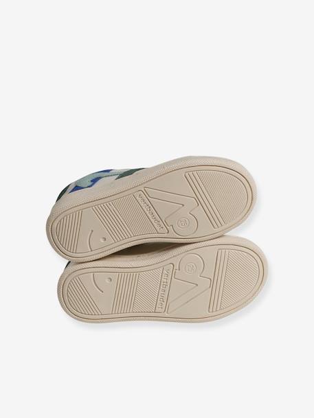 Baskets enfant garçon cuir zippées et élastiquées écru 5 - vertbaudet enfant 