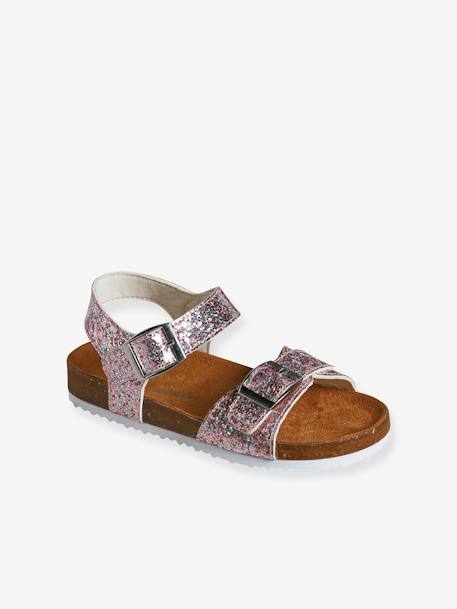 Sandales enfant fille doubles brides ajustables collection maternelle multicolore 1 - vertbaudet enfant 