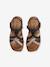 Sandales scratchées cuir enfant blanc+lot bleu 11 - vertbaudet enfant 