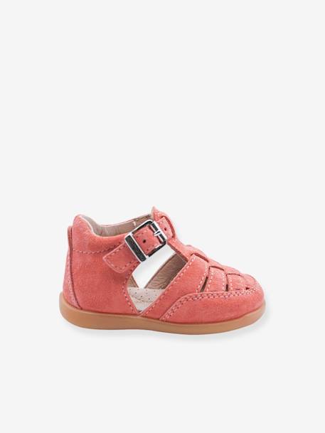 Bottillons cuir bébé 4016B093 Babybotte® corail 1 - vertbaudet enfant 