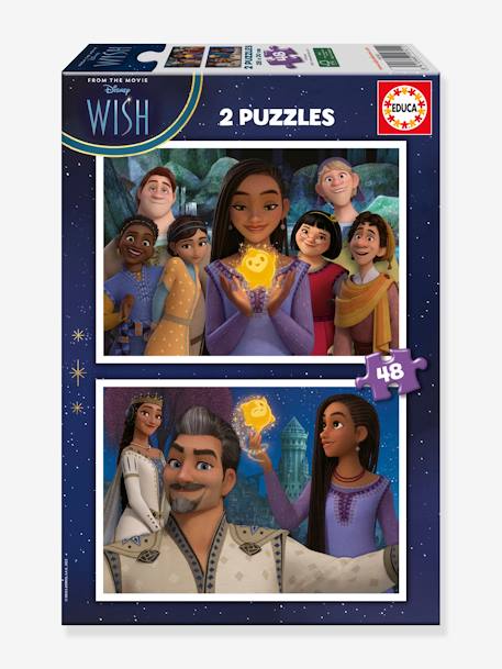2X50 Puzzles Disney Wish - EDUCA BORRAS violet 1 - vertbaudet enfant 