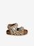 Sandales scratchées cuir imprimé bébé beige imprimé 6 - vertbaudet enfant 