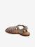Sandales enfant cuir fisherman argent+or 8 - vertbaudet enfant 