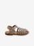 Sandales enfant cuir fisherman argent+or 7 - vertbaudet enfant 