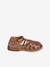 Sandales fermées cuir enfant collection maternelle ocre 2 - vertbaudet enfant 