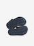 Sandales bébé cuir fermées à boucle marine+marron 5 - vertbaudet enfant 