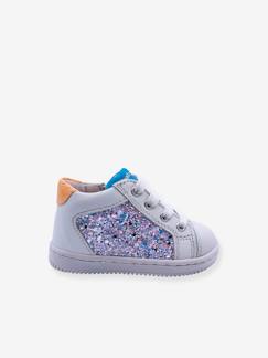 Chaussures-Chaussures bébé 17-26-Marche fille 19-26-Baskets montantes cuir bébé 4039B233 Babybotte®