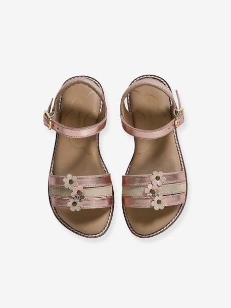 Sandales cuir enfant collection maternelle ocre 4 - vertbaudet enfant 