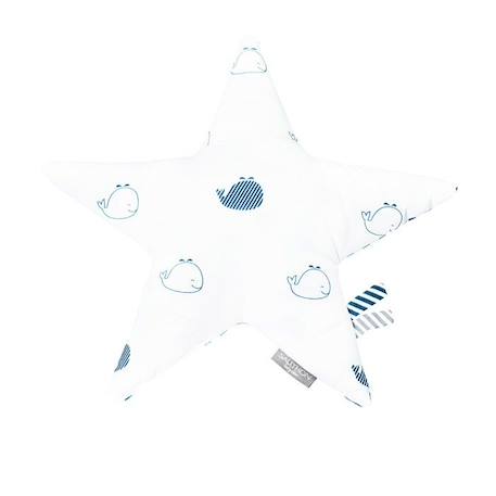 Coussin étoile en coton blanc BLANC 1 - vertbaudet enfant 