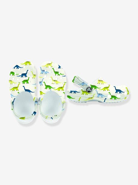 Sabots enfant Clog T Dinosaure CROCS™ vert imprimé 2 - vertbaudet enfant 