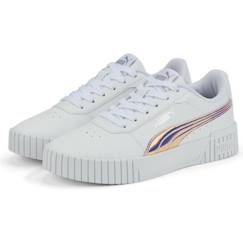 Chaussures-Chaussures fille 23-38-Baskets fille Puma Carina 2.0 Holo - blanc/argent