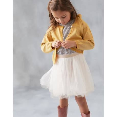 Cardigan tricot et fil lurex JAUNE 3 - vertbaudet enfant 