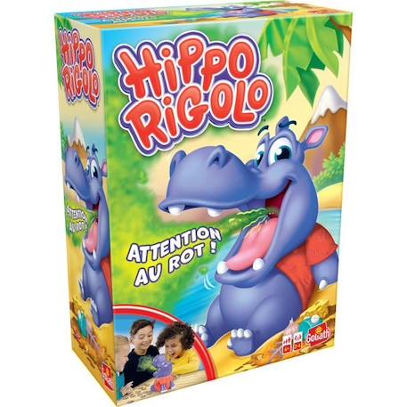 Hippo Rigolo - jeu d'ambiance - GOLIATH BLEU 1 - vertbaudet enfant 