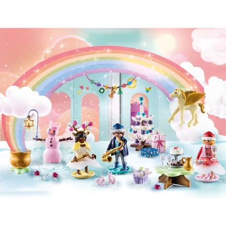 Calendrier de l'Avent PLAYMOBIL - Arc-en-ciel - La magie de Noël - 24 cases à ouvrir BLEU 2 - vertbaudet enfant 