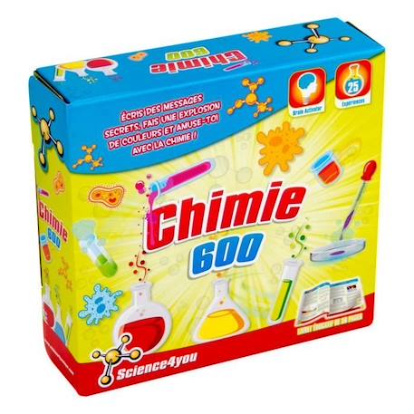 Kit Chimie 600 - SCIENCE4YOU - Jaune - Enfant - Mixte JAUNE 1 - vertbaudet enfant 