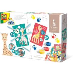 Jouet-Kit coloriage et peinture Sophie la Girafe SES CREATIVE - Pour enfant de 12 mois - Multicolore