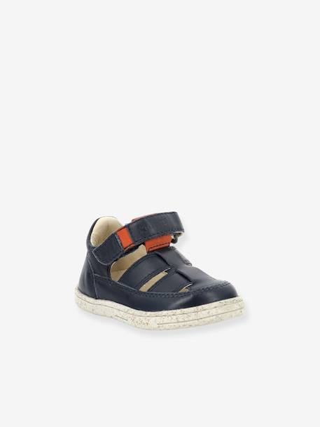 Sandales cuir bébé Tractus 894823-10-101 marine 1 - vertbaudet enfant 