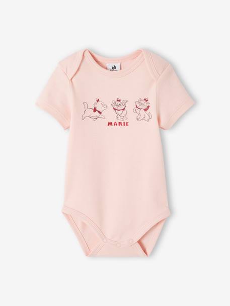 Lot de 2 bodies Disney Marie les Aristochats Blanc + rose pâle 2 - vertbaudet enfant 