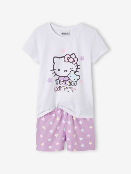 Pyjashort bicolore fille Hello Kitty® Blanc/lilas 1 - vertbaudet enfant 