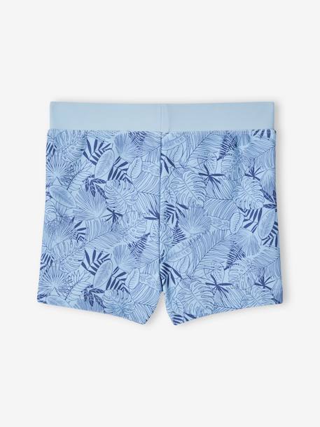 Shorty de bain 'feuillage' garçon bleu ciel 2 - vertbaudet enfant 