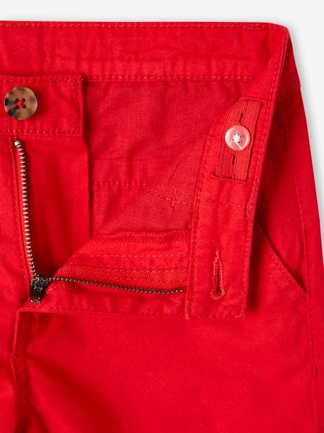 Bermuda chino garçon beige+BLEU+bleu grisé+rouge+sable+vert 22 - vertbaudet enfant 