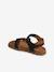 Sandales cuir enfant à scratchs collection maternelle kaki+marine+sable 8 - vertbaudet enfant 
