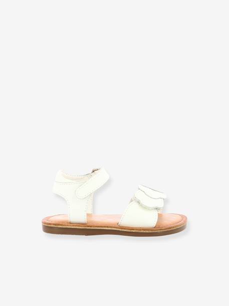 Sandales cuir bébé Dyastar 858582-10-3 blanc 2 - vertbaudet enfant 