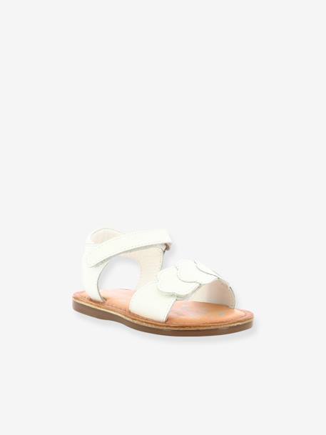 Sandales cuir bébé Dyastar 858582-10-3 blanc 1 - vertbaudet enfant 