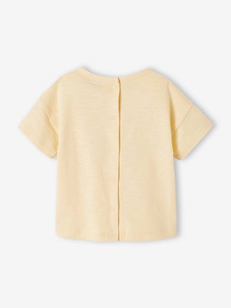 T-shirt bébé à motif en coton bio manches courtes beige+jaune pâle+vert d'eau 8 - vertbaudet enfant 
