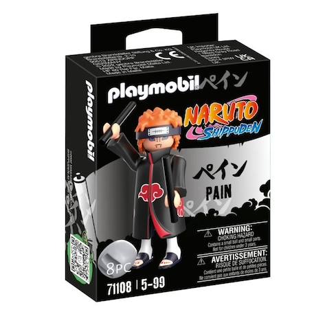 PLAYMOBIL - 71108 - Pain - Naruto Shippuden - Personnage de manga ninja avec accessoires BLEU 1 - vertbaudet enfant 