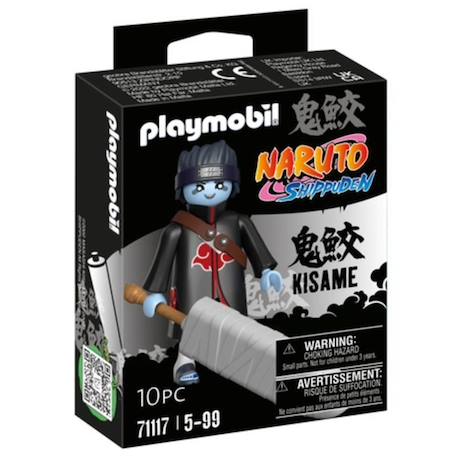 PLAYMOBIL - 71117 - Kisame - Naruto Shippuden - Figurine avec épée Samehada et écharpe - Personnage de manga ninja avec accessoires NOIR 1 - vertbaudet enfant 