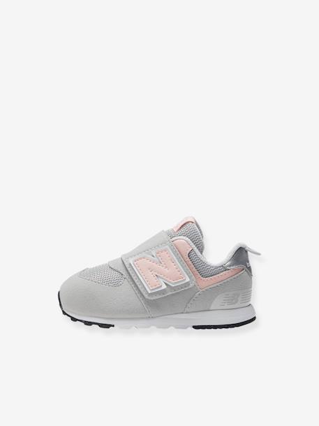 Baskets scratchées bébé NW574PK NEW BALANCE® gris souris 4 - vertbaudet enfant 