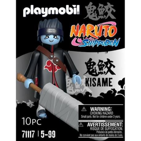 PLAYMOBIL - 71117 - Kisame - Naruto Shippuden - Figurine avec épée Samehada et écharpe - Personnage de manga ninja avec accessoires NOIR 3 - vertbaudet enfant 