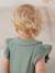 Combinaison bébé fille en gaze de coton manches courtes à volants caramel+vert sauge 11 - vertbaudet enfant 