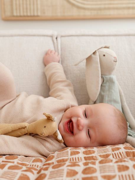 Ensemble en tricot pull et legging naissance bébé beige 1 - vertbaudet enfant 