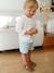 Chemise bébé col mao en gaze de coton personnalisable bleu électrique+écru+vert foncé 10 - vertbaudet enfant 