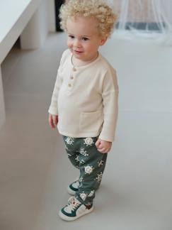 Ensemble bébé T-shirt et pantalon en molleton  - vertbaudet enfant