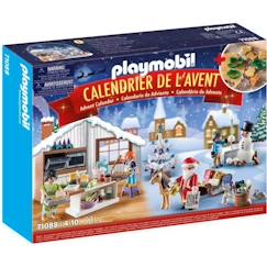 Calendrier de l'Avent PLAYMOBIL - Pâtisserie de Noël - 4 personnages et accessoires  - vertbaudet enfant